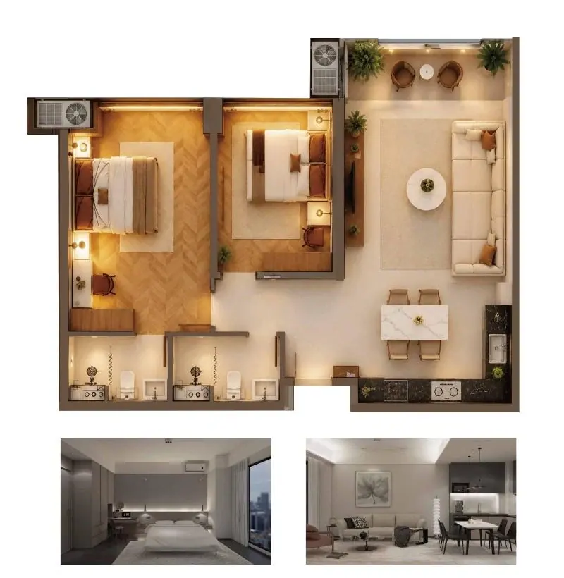 Unit A floor plan