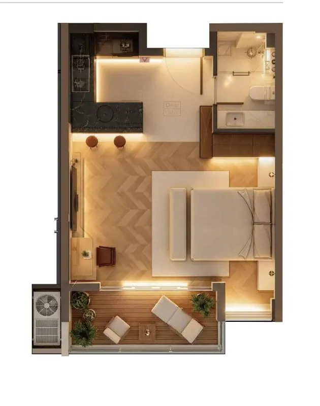 Unit D floor plan